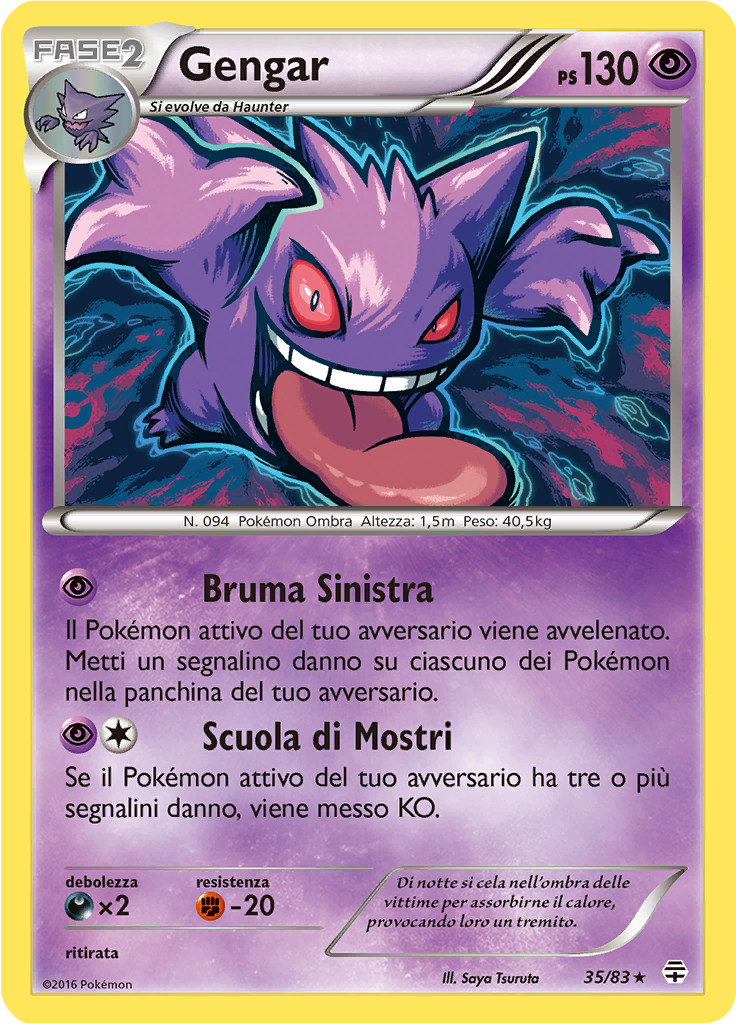 Gengar 35/83 — Generazioni (Italian Pokémon TCG card)