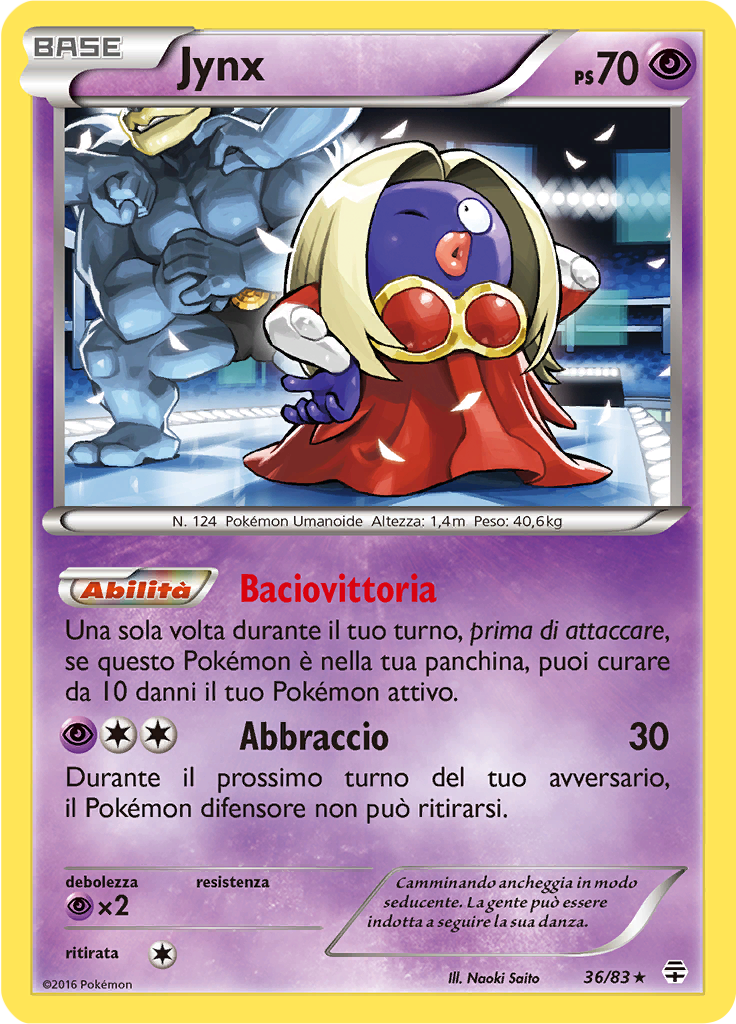 Jynx 36/83 — Generazioni (Italian Pokémon TCG card)
