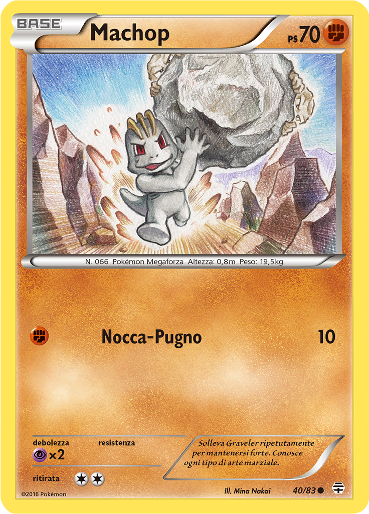 Machop 40/83 — Generazioni (Italian Pokémon TCG card)
