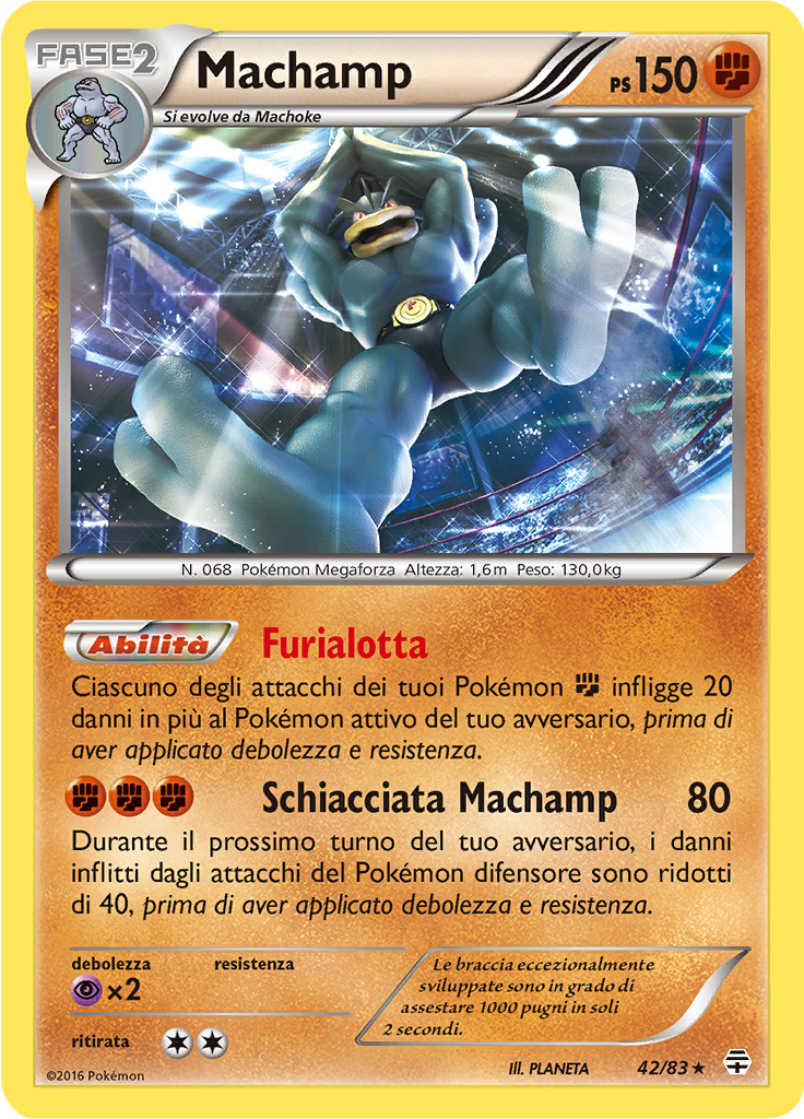Machamp 42/83 — Generazioni (Italian Pokémon TCG card)