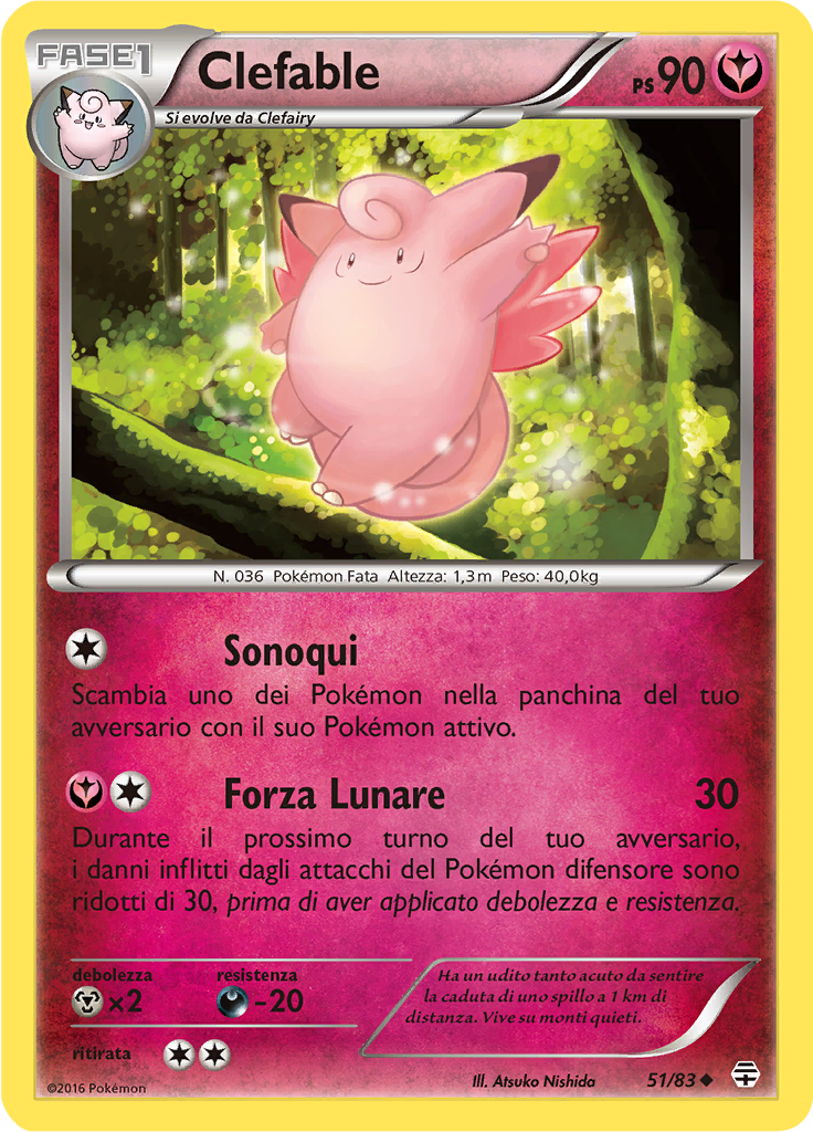 Clefable 51/83 — Generazioni (Italian Pokémon TCG card)
