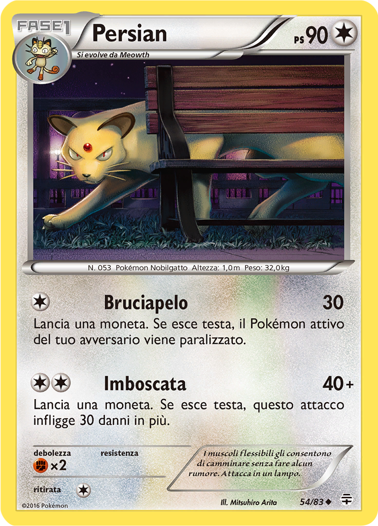 Persian 54/83 — Generazioni (Italian Pokémon TCG card)