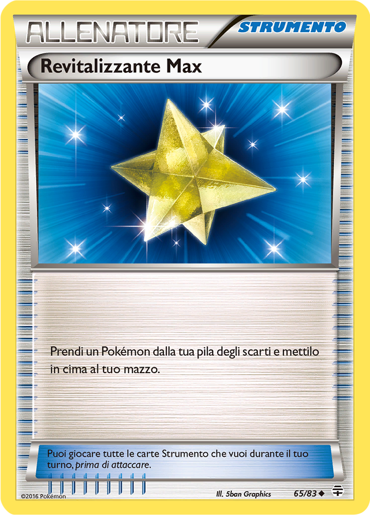 Revitalizzante Max 65/83 — Generazioni (Italian Pokémon TCG card)