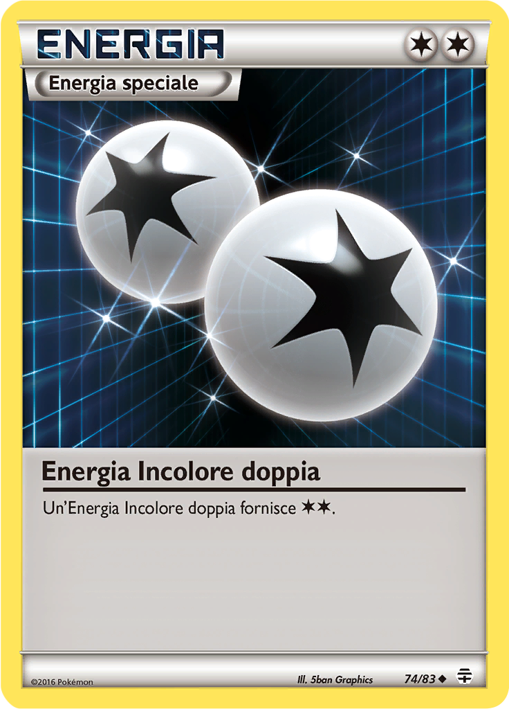Energia Incolore doppia 74/83 — Generazioni (Italian Pokémon TCG card)