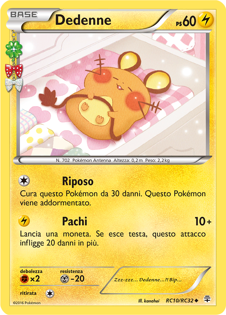 Dedenne RC10/RC32 — Generazioni (Italian Pokémon TCG card)