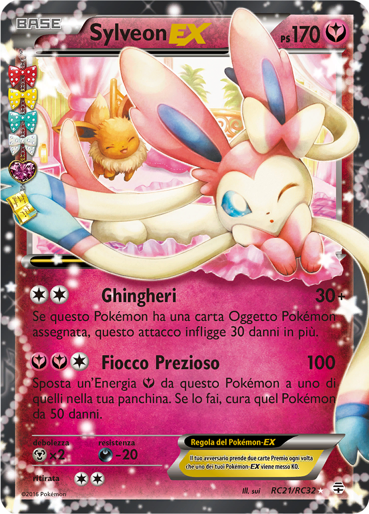 Sylveon EX RC21/RC32 — Generazioni (Italian Pokémon TCG card)