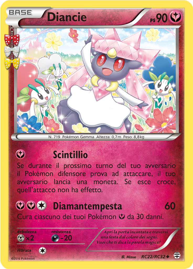 Diancie RC22/RC32 — Generazioni (Italian Pokémon TCG card)