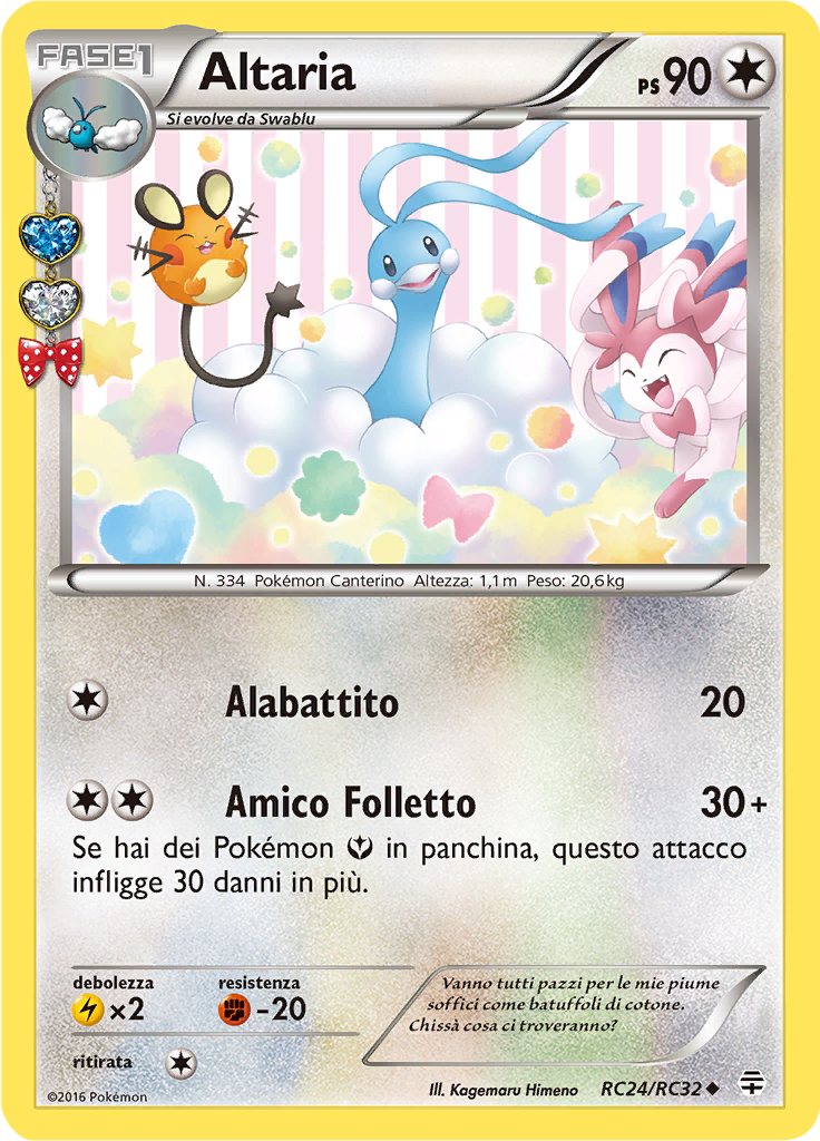 Altaria RC24/RC32 — Generazioni (Italian Pokémon TCG card)