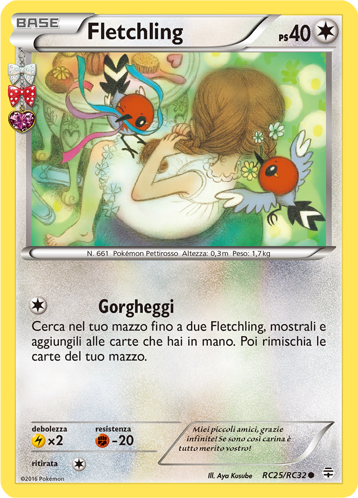 Fletchling RC25/RC32 — Generazioni (Italian Pokémon TCG card)
