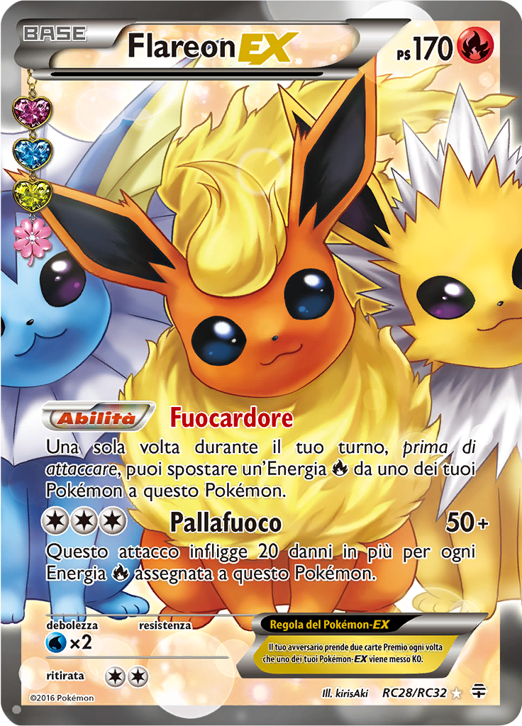 Flareon EX RC28/RC32 — Generazioni (Italian Pokémon TCG card)