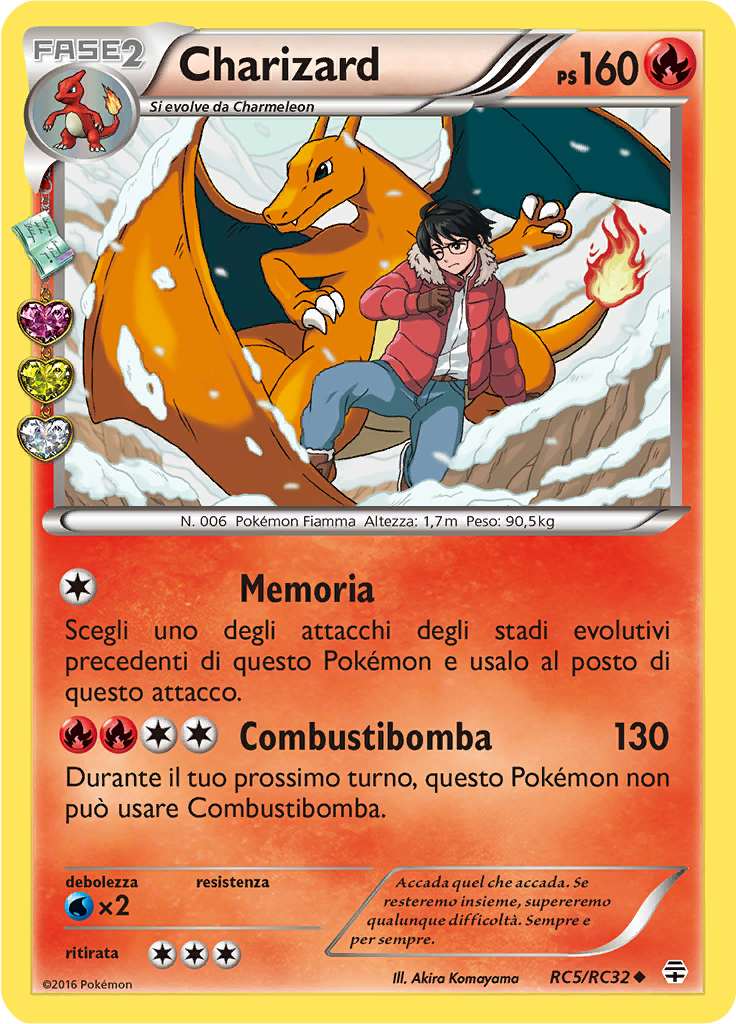 Charizard RC5/RC32 — Generazioni (Italian Pokémon TCG card)