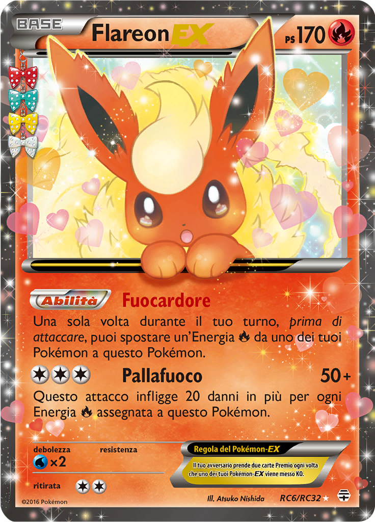 Flareon-EX RC6/RC32 — Generazioni (Italian Pokémon TCG card)