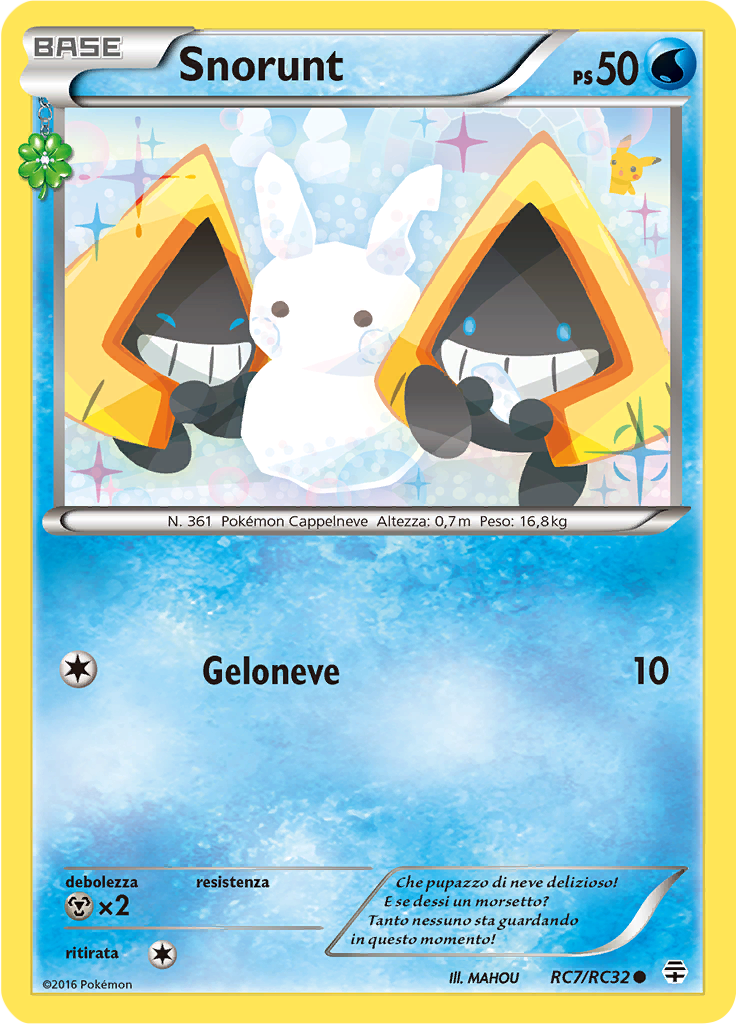 Snorunt RC7/RC32 — Generazioni (Italian Pokémon TCG card)