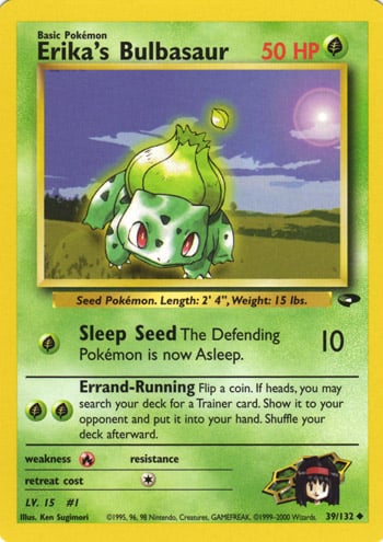 Erika's Bulbasaur 039 — Gym Challenge (Italian Pokémon TCG card)