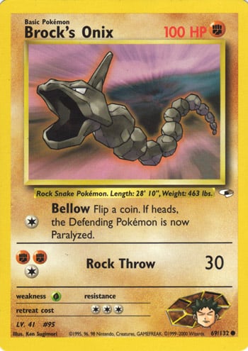 Brock's Onix 069 — Gym Heroes (Italian Pokémon TCG card)