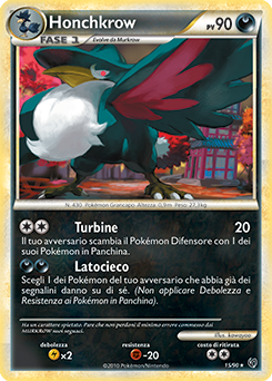 Honchkrow 015 — Senza Paura (Italian Pokémon TCG card)
