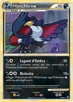 Honchkrow 016 — Senza Paura (Italian Pokémon TCG card)