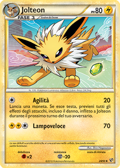 Jolteon 028 — Senza Paura (Italian Pokémon TCG card)