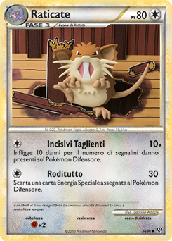 Raticate 034 — Senza Paura (Italian Pokémon TCG card)