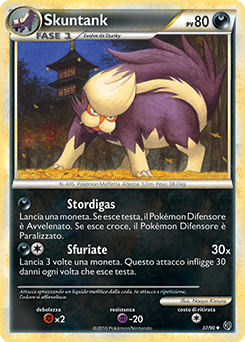 Skuntank 037 — Senza Paura (Italian Pokémon TCG card)