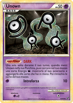 Unown 040 — Senza Paura (Italian Pokémon TCG card)