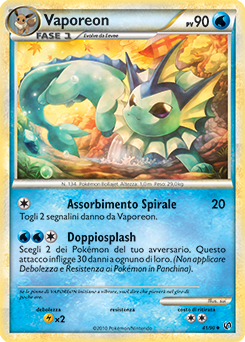 Vaporeon 041 — Senza Paura (Italian Pokémon TCG card)