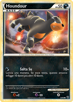 Houndour 054 — Senza Paura (Italian Pokémon TCG card)
