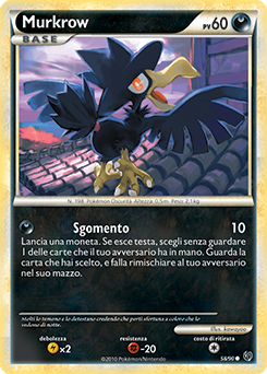 Murkrow 058 — Senza Paura (Italian Pokémon TCG card)