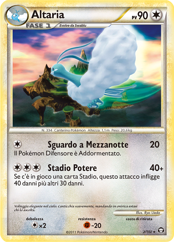 Altaria 2/102 — Battaglie Trionfali (Italian Pokémon TCG card)