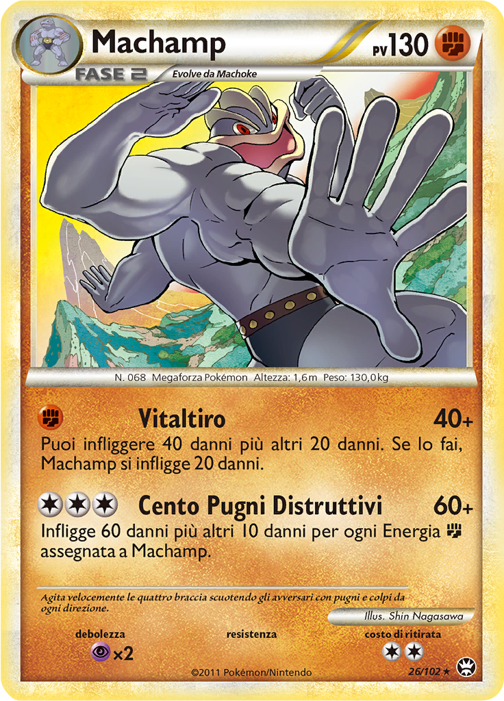 Machamp 26/102 — Battaglie Trionfali (Italian Pokémon TCG card)