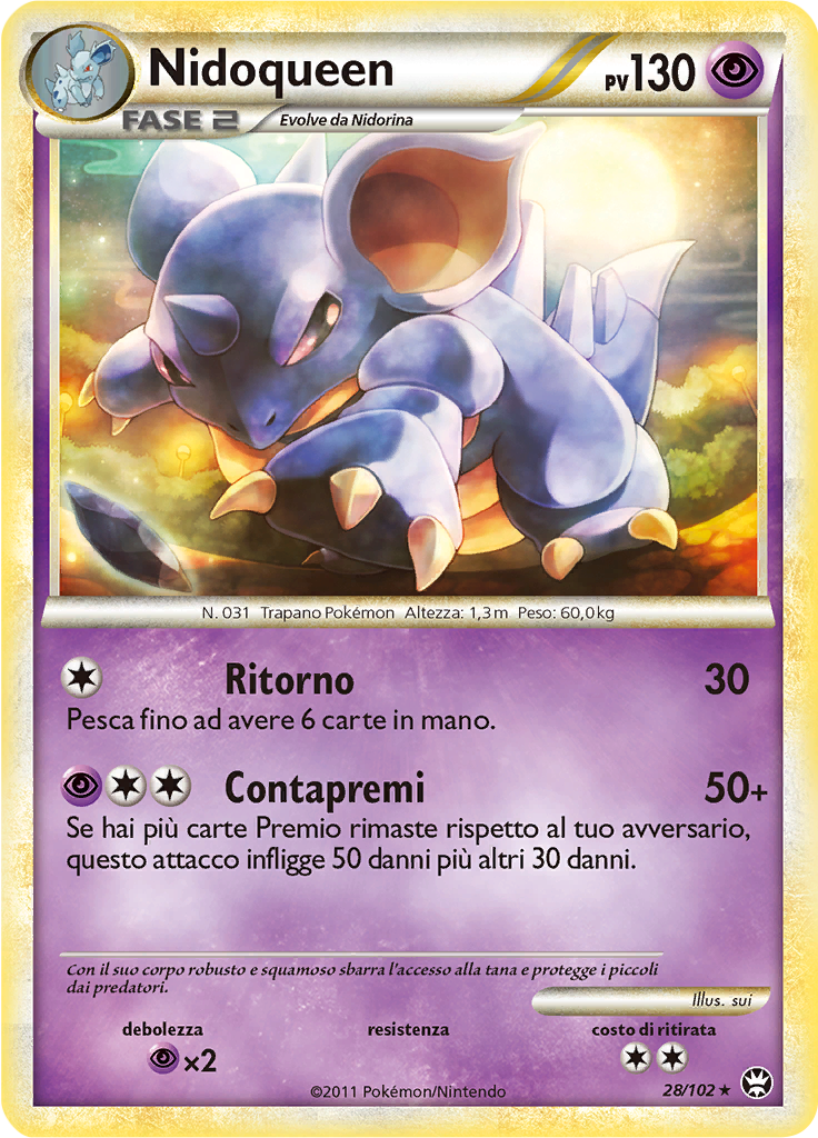 Nidoqueen 031 — Battaglie Trionfali (Italian Pokémon TCG card)