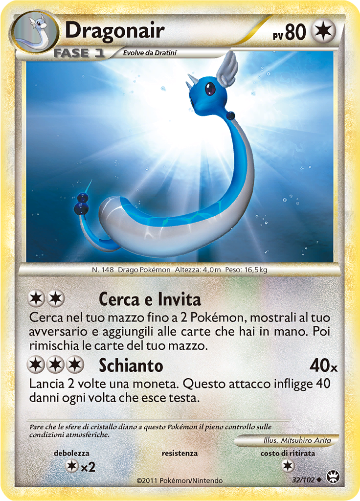 Dragonair 32/102 — Battaglie Trionfali (Italian Pokémon TCG card)