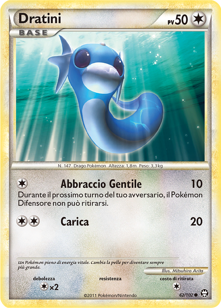 Dratini 62/102 — Battaglie Trionfali (Italian Pokémon TCG card)