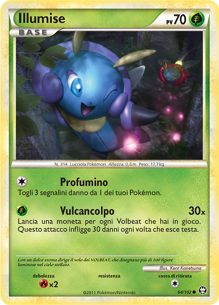 Illumise 64/102 — Battaglie Trionfali (Italian Pokémon TCG card)