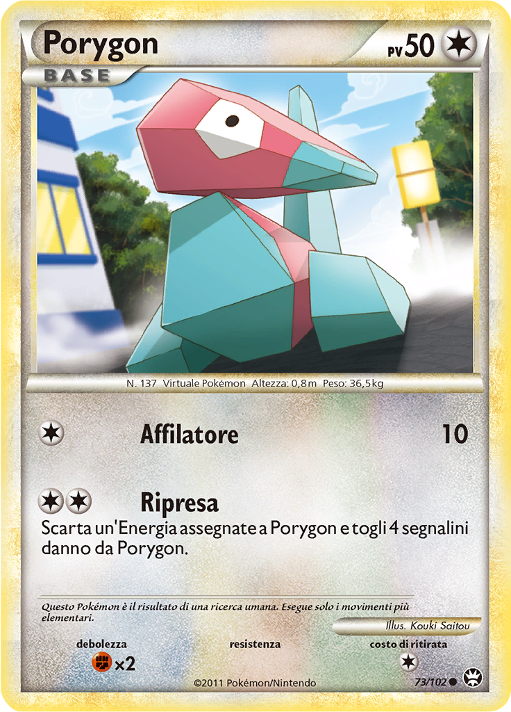 Porygon 73/102 — Battaglie Trionfali (Italian Pokémon TCG card)