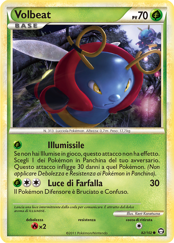Volbeat 82/102 — Battaglie Trionfali (Italian Pokémon TCG card)