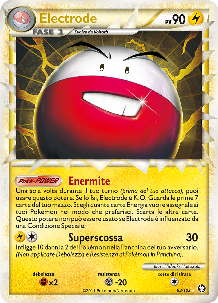 Electrode 93/102 — Battaglie Trionfali (Italian Pokémon TCG card)