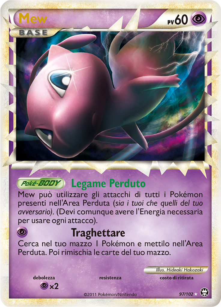 Mew 97/102 — Battaglie Trionfali (Italian Pokémon TCG card)
