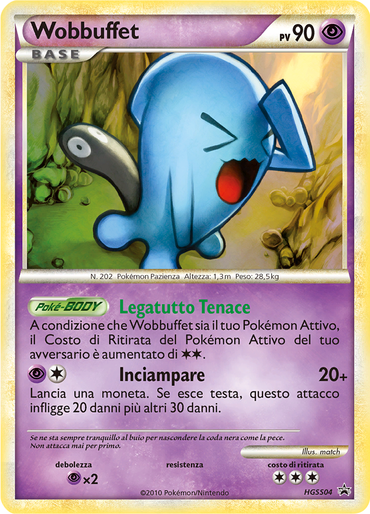 Wobbuffet HGSS04 — HeartGold & SoulSilver Promos (Italian Pokémon TCG card)