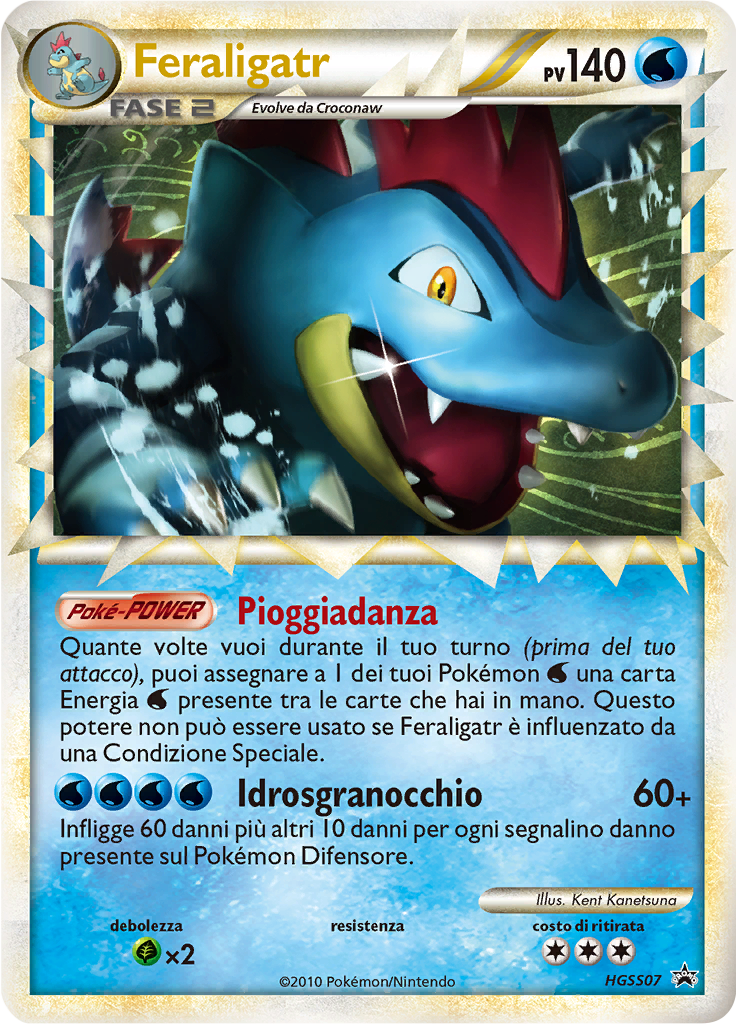 Feraligatr 07 — HeartGold & SoulSilver Promos (Italian Pokémon TCG card)