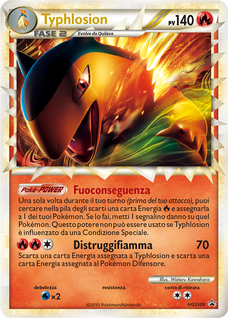Typhlosion HGSS09 — HeartGold & SoulSilver Promos (Italian Pokémon TCG card)