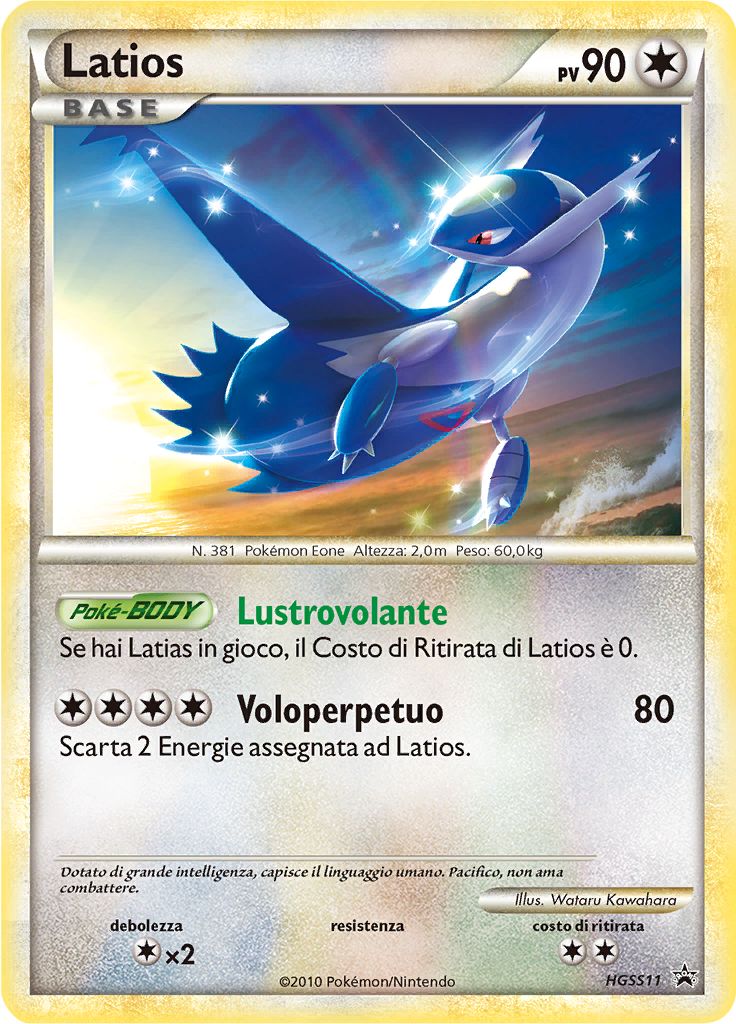 Latios HGSS11 — HeartGold & SoulSilver Promos (Italian Pokémon TCG card)