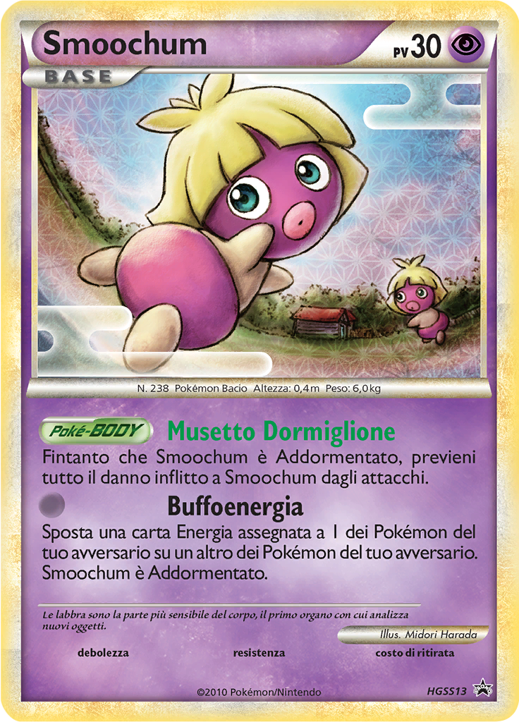 Smoochum HGSS13 — HeartGold & SoulSilver Promos (Italian Pokémon TCG card)