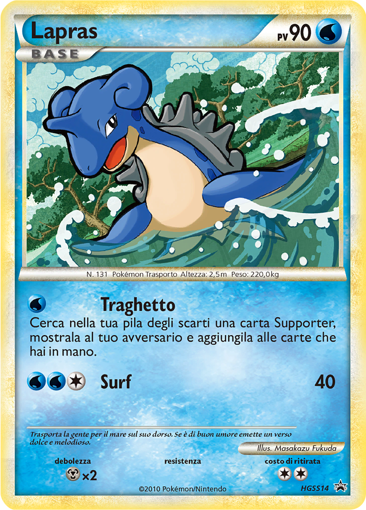 Lapras HGSS14 — HeartGold & SoulSilver Promos (Italian Pokémon TCG card)
