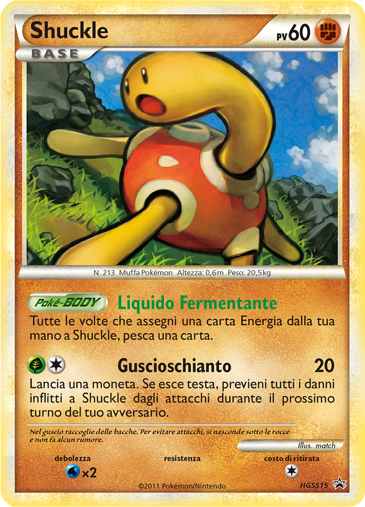 Shuckle HGSS15 — HeartGold & SoulSilver Promos (Italian Pokémon TCG card)