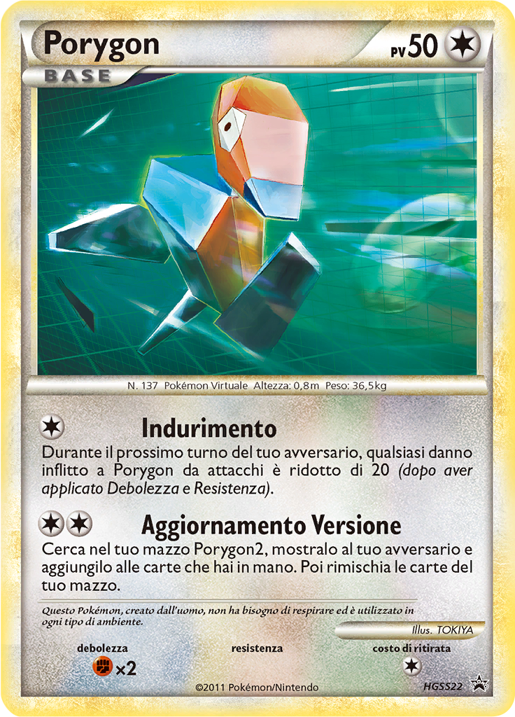 Porygon HGSS22 — HeartGold & SoulSilver Promos (Italian Pokémon TCG card)