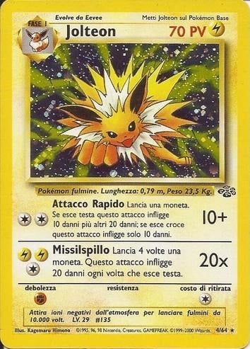 Jolteon 004 — Jungle (Italian Pokémon TCG card)