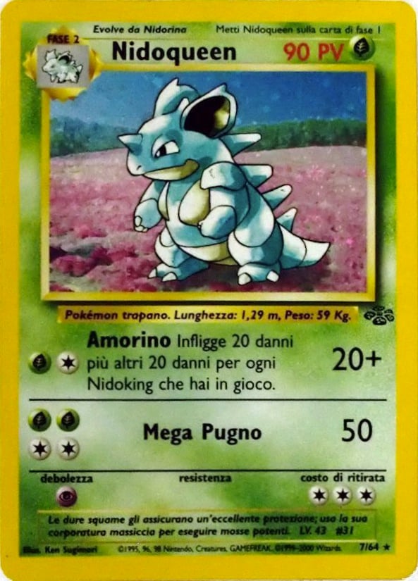 Nidoqueen 023 — Jungle (Italian Pokémon TCG card)