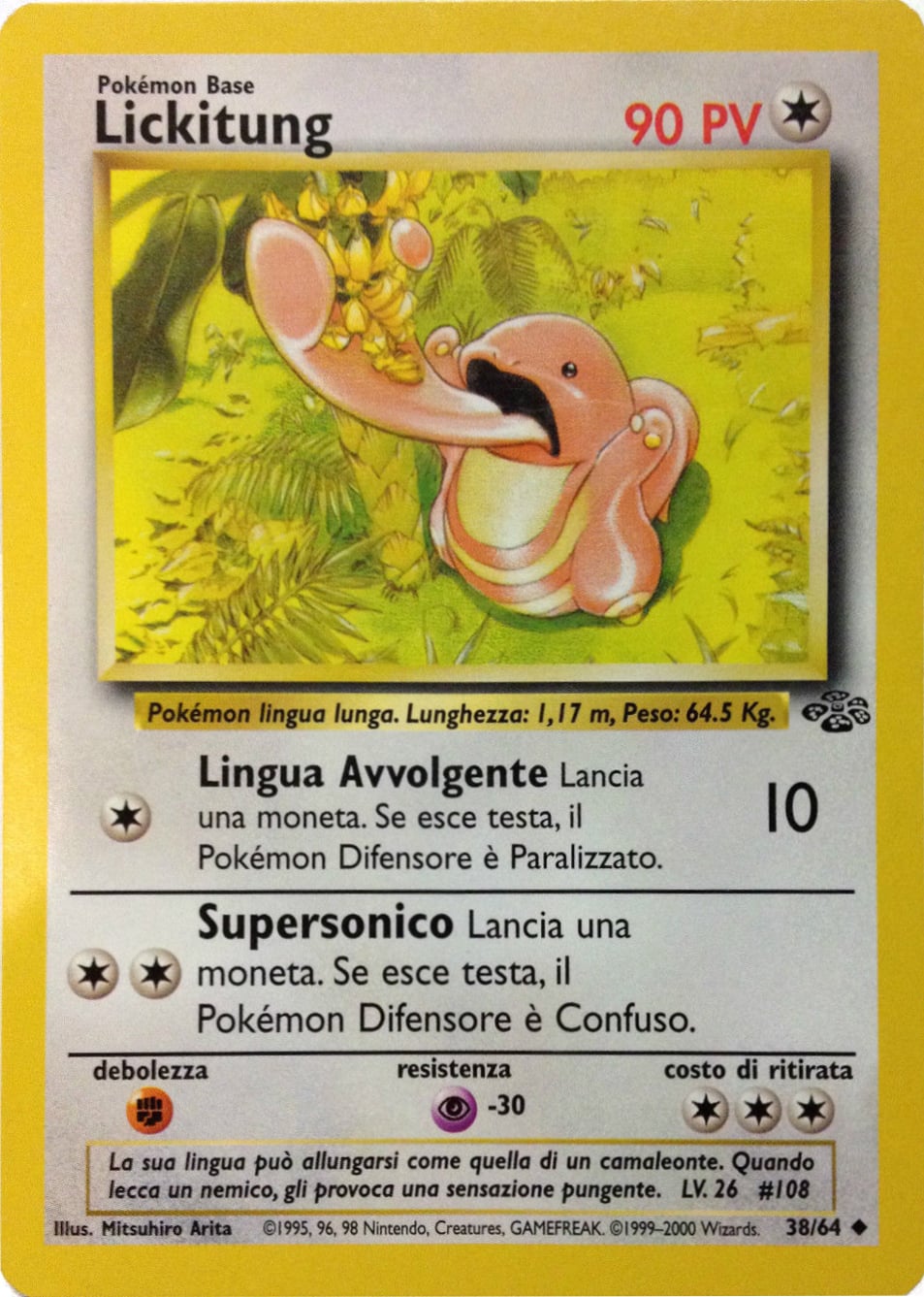 Lickitung 038 — Jungle (Italian Pokémon TCG card)