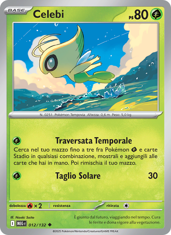 Celebi 012/188 — Megaevoluzione (Italian Pokémon TCG card)